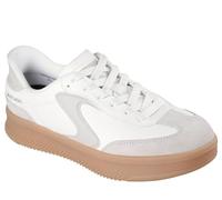 Skechers Hotshot Hi Lifted Luxe, Scarpe da Ginnastica Donna, off White Duraleather/Leather/Trim, 38.5 EU