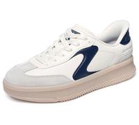 Skechers Hotshot Hi Lifted Luxe, Scarpe da Ginnastica Donna, off White Duraleather/Navy Trim, 39.5 EU