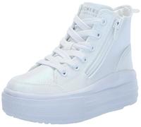 Skechers Hyperlift Plimsolls, scarpe sportive da ragazza, bianco, 37 EU