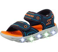 Skechers Hypno-splash, Sandali a Punta Aperta Bambini e ragazzi, Blu Navy Synthetic Orange Blue Trim Nvor, 31 EU