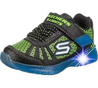 Skechers Illumi-brights, Scarpe da ginnastica Bambini e ragazzi, Nero Blue Lime, 21 EU