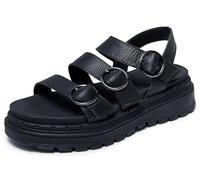 Skechers Jammers-Lite-Poppin' 2.0, Sandali Donna, Nero, 41 EU