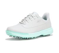 Skechers Jasmine 2 Waterproof Golf Shoes, Scarpe da Ginnastica Donna, Grigio Verde Menta con Punte, 41 EU