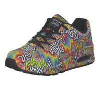 SKECHERS Sneaker bassa 'Infinite Drip' acqua / verde chiaro / arancione neon / nero, Taglia 37