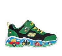 Skechers John Deere: Play Scene - Barn-Squad Buddies Sneaker in Verde/Nero, Taglia 24, Lavabile in lavatrice