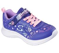 Skechers Jumpsters 2.0 Butterfly Flush Sneaker, Navy Multi, 3 UK Bambino, Colore: Blu Navy, 19.5 EU