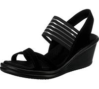 Skechers Keepsakes-Ice Angel. Pantofola Maglione con Schiuma di Peluche, Donna, Nero, 37 EU