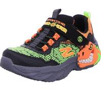 Skechers Kids Boy's Dino-Lights Sneaker, Black/Orange, 12.5 Little Kid