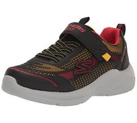 Skechers Kids Boy's Hyper-Blitz Sneaker, Black/Red, 12 Wide Little Kid