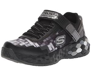 Skechers Kids Boy's MEGA-Craft 2.0 Sneaker, Black/Charcoal, 11.5 Little Kid
