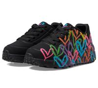 Skechers Kids Girls Uno Lite-Spread The Love Sneaker, Black/Multi, Nero, 31 EU