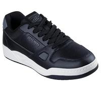 Skechers Koopa Harry Kane Court, Scarpe da Ginnastica Uomo, Black Leather, Suede/Mesh/Gray Trim, 47.5 EU