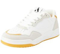 Skechers Koopa Volley Low Lifestyle Uomo, Pelle Scamosciata Bianco Duraleather Mesh Y, 37 EU