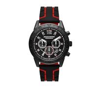Skechers Kornblum quarzo cronografo nero silicone orologio da uomo, nero