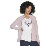 Skechers La Giacca Senza Cappuccio Gowalk Everywhere, Lilla Brunito Rosa Polveroso, XXX-Large Donna