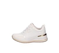 Skechers Scarpe Donna Billion 2 Mid Fine Shine – Lacci, Vernice Duraleather Bianco Sporco 39,5