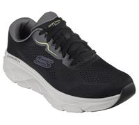 Skechers Lace Up She Per Uomini D'Lux Walker 2.0 Swave In Nero/Lime, 5.5-14