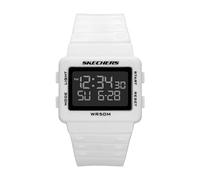 Skechers Larson - Orologio digitale in poliuretano, colore: bianco (modello: SR1192)