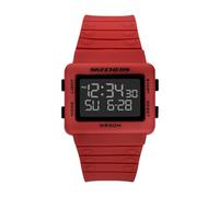 Skechers Larson - Orologio digitale in poliuretano, colore: rosso (modello: SR1194)