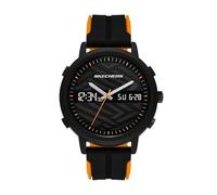 Skechers Lawndale SR5266 - Orologio analogico digitale in silicone, da uomo, colore: Nero