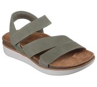 Skechers Lifted Comfort - Sandali da donna, Oliva, 38 EU