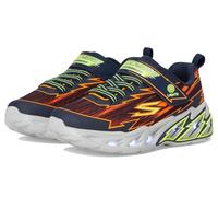 Skechers Bambino S-Lights: Light Storm 2.0 - Bolt-Brights Sneaker in Blu Navy Blue/Arancione, Taglia 33