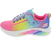 Skechers Mädchen Sandali da Ragazza, Multi Trim in Rete Turchese, 35.5 EU