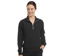 Skechers Donna GO LUXE Rib 1/4 Zip in Nero, Taglia Medio
