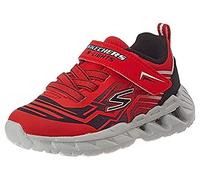 Skechers Magna-lights, Scarpe da ginnastica Bambini e ragazzi, Red Synthetic Mesh Black Trim, 22 EU