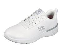 Skechers Marsing Gmina, Scarpe da Ginnastica Basse Donna, White Prime Asia Leather, 39 EU