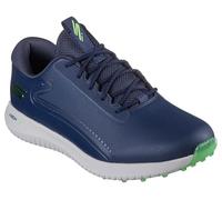 Skechers MAX 2 Arch Fit Waterproof Spikeless Golf Shoe, Scarpe Uomo US Men, Bordatura sintetica blu marino di lime, 44 EU