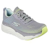 Skechers Max Ammortizzazione Elite, Scarpe da ginnastica Donna, Finitura In Tessuto Grigio Lime, 36.5 EU