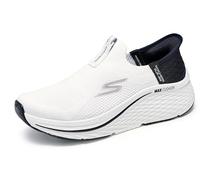 Skechers Max Cushioning Elite 2.0 Eternal Sneaker da Donna da infilare, Bianco/Nero, 35.5 EU