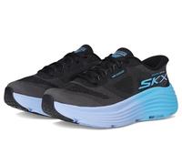 Skechers Max Cushioning Endeavour Hallandale - Sneaker da Donna, Senza Lacci, Mani libere, Nero/Blu, 7.5 Wide