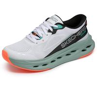 Skechers Max Cushioning Glide Step Advert - Sneaker da Uomo Senza Mani, Bianco/Multicolore., 43 EU