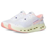 Skechers Max Cushioning Glide Step Caledonia - Sneakers da Donna da infilare, Bianco/Rosa., 35.5 EU