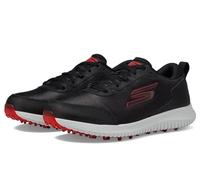 Skechers Max Fairway 4 - Scarpe da Golf Leggere da Uomo Senza Tacchetti, Nero/Rosso, 44 EU