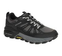 Skechers Max Protect Sherwood Ridge, Scarpe da Ginnastica Uomo, Black Leather/Synthetic/Charcoal Trim, 42 EU