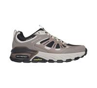 Skechers Max Protect Sherwood Ridge, Scarpe da Ginnastica Uomo, Taupe Leather/Synthetic/Black Trim, 42 EU