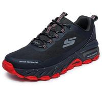 Skechers Max Protect - Sneaker da Uomo, Colore: Nero/Rosso, Taglia 44