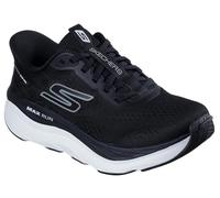 Skechers Max Run, Scarpe da Ginnastica Donna, Black Textile/White Trim, 39 EU