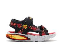 Skechers Mega-Craft Sandal, Scarpe, Nero e Rosso, 35 EU