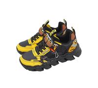 Skechers Mega-Flex Lite Yellow Black Kids Preschool Casual Shoes 402130-LYLBK