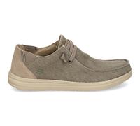 Skechers Melson Raymon Scarpe Casual Uomo Slip-on Khaki con Memory Foam Tessuto