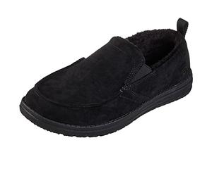 Skechers Melson Willmore, Pantofole Uomo, Microfibra Nera, 42.5 EU
