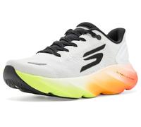 Skechers Men's Aero Burst Running Shoe, White/Black/Multi, 7