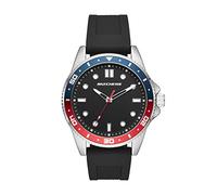 Skechers Orologio al quarzo da uomo con tre lancette analogico, casual, Longfellow Nero, Orologio al quarzo