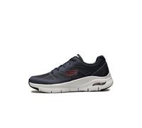 Skechers - Mens Arch Fit - Charge Back Shoes, Size: 9.5 M US, Color: Navy/Red