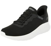 Skechers Bobs Squad Caos Hype Quotidiano, Senza Lacci Uomo, Finiture Bianche in Maglia Nera, 46 EU