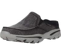 Skechers Men's Creston-Slip On Canvas Loafer, Black, 10.5 Medium US